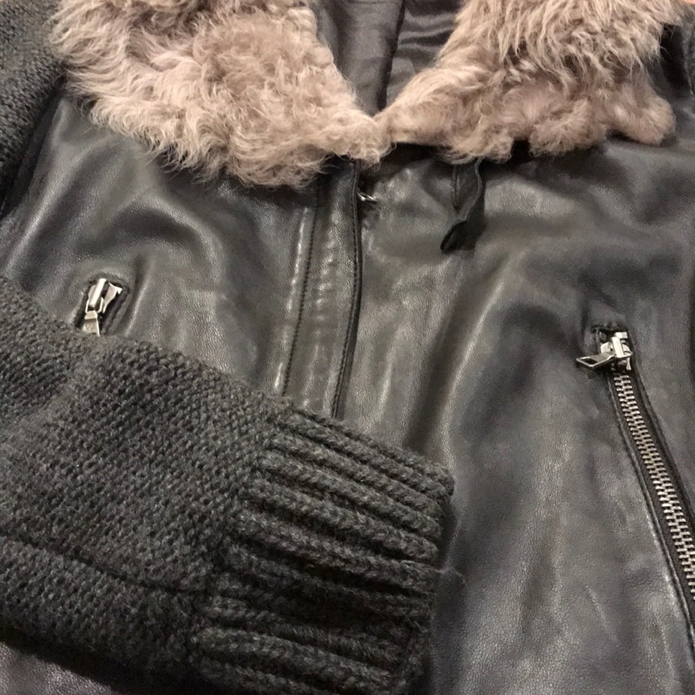 Authentic Leather And Fur Jacket. - image 3